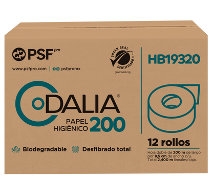 Higiénico Jumbo Dalia Caja C/12 Rollos 200 MTS HD