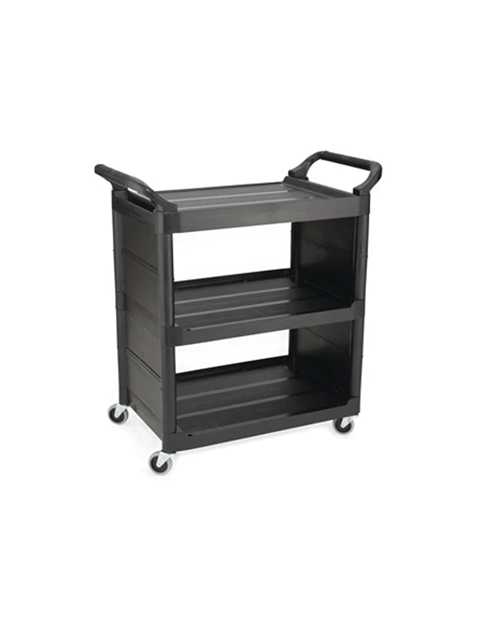 CARRO DE SERVICIO CON RUEDAS GIRATORIAS DE 7.6 CM Y PANELES LATERALES, 150 LBS