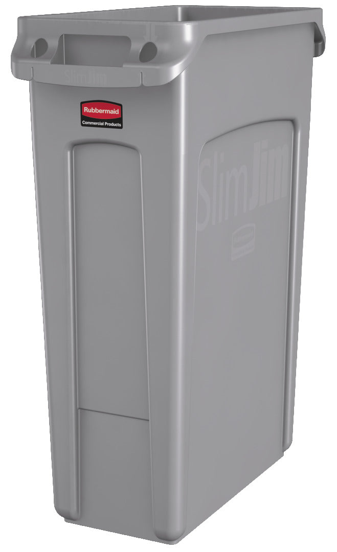Contenedor Slim Jim Ventilado 23 gal Gris