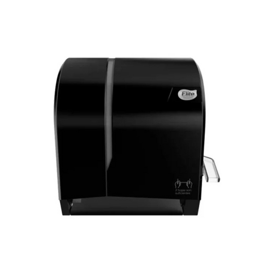 Despachador de toalla en rollo Elite con palanca, negro