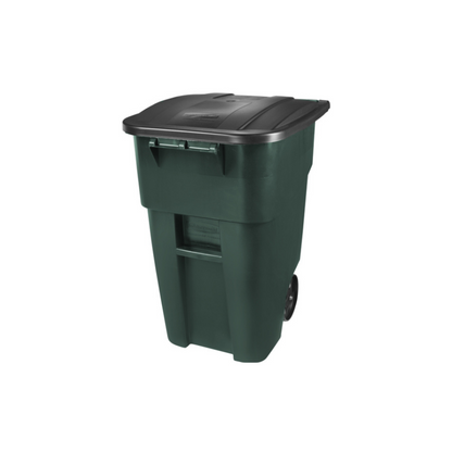 Contenedor con tapa Brute Rollout Rubbermaid verde, 189.3 lt