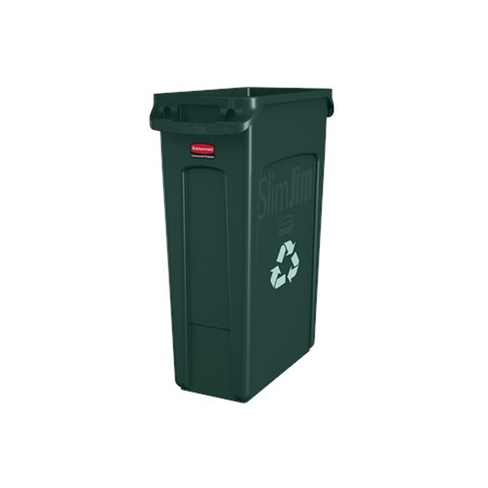 Bote Para Basura Slim Jim Ventilado 23 gal Verde