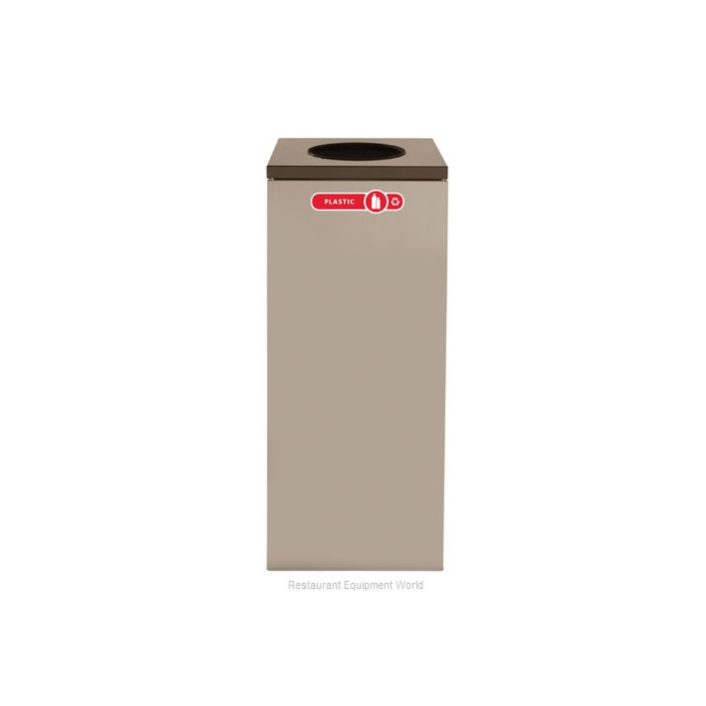 Contenedor Collect A abierto cetiqueta de Basura Beige 85 L