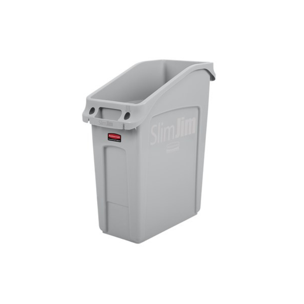 CONTENEDOR BOTE DE BASURA SLIM JIM® BAJO EL ESCRITORIO, 13 GAL