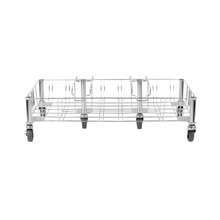 Plataforma con Ruedas Acero Inoxidable para Contedor Slim Jim 181.4 kg