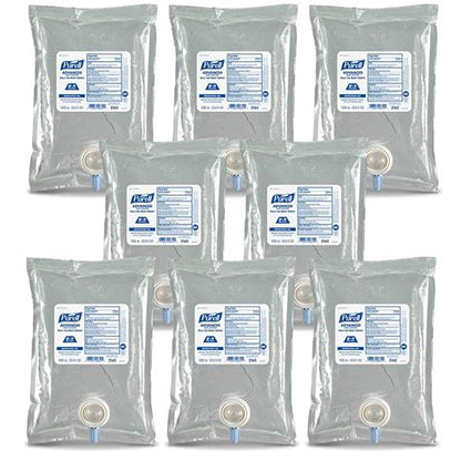Caja Gel Antibacterial Purell Advanced NXT, 8 Pzs, 1 Litro