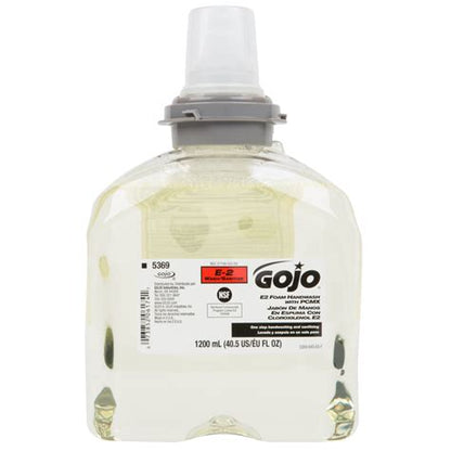 Caja Jabón Antibacterial E2 Gojo Tfx Con Pcmx, 2 Pzs, 2 L