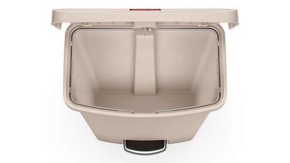 Contenedor Slim Jim de pedal Rubbermaid 90 lt. beige