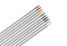 Bastón de aluminio de 1.50 m Castor c/ punta plástica rosca fina v/colores
