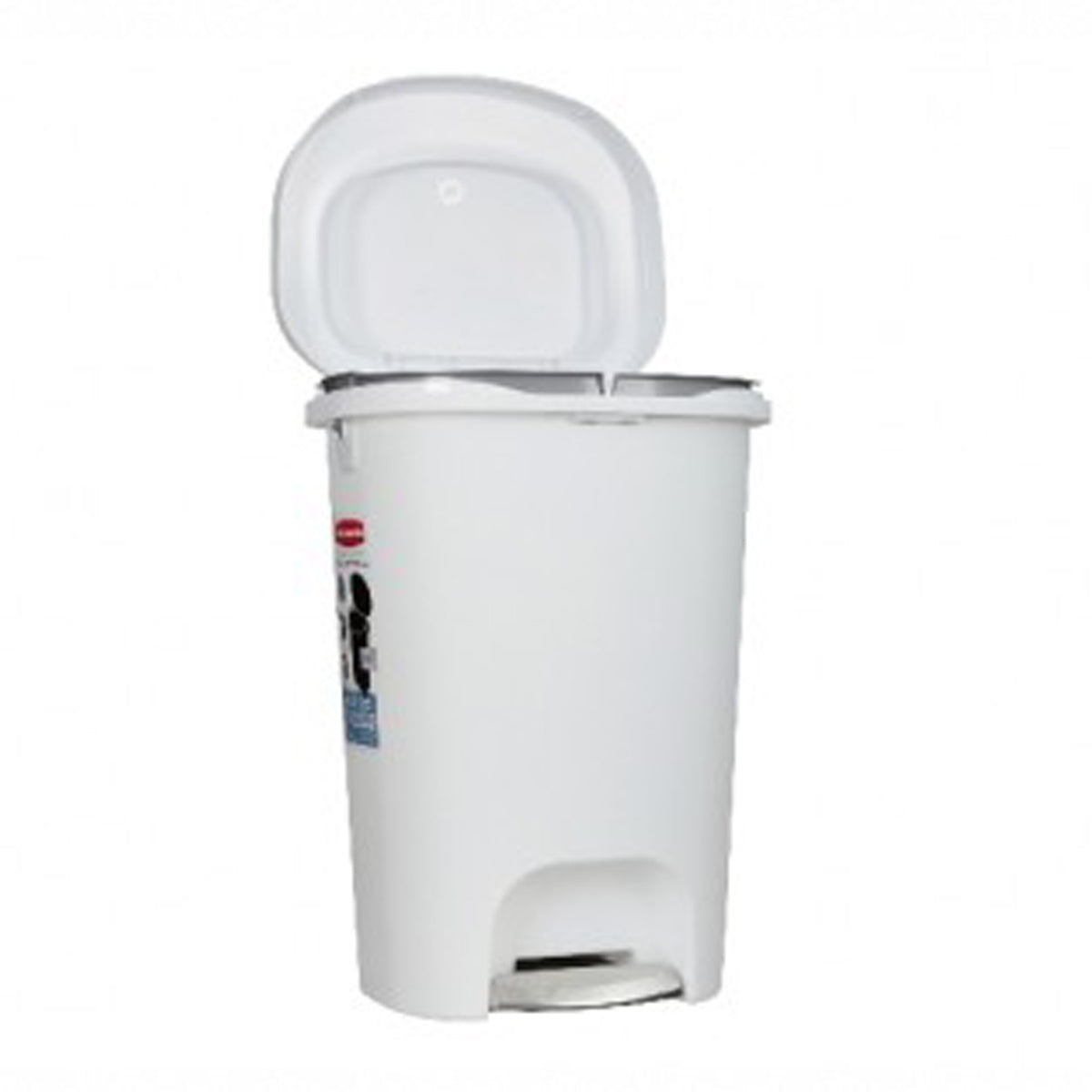 Papelera Blanca de Pedal en Acero Rubbermaid Capacidad 49L