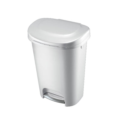 Papelera Blanca de Pedal en Acero Rubbermaid Capacidad 49L