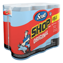 Toalla industrial Scott Shop Towel c 55 hjs c azul pq 6 rl