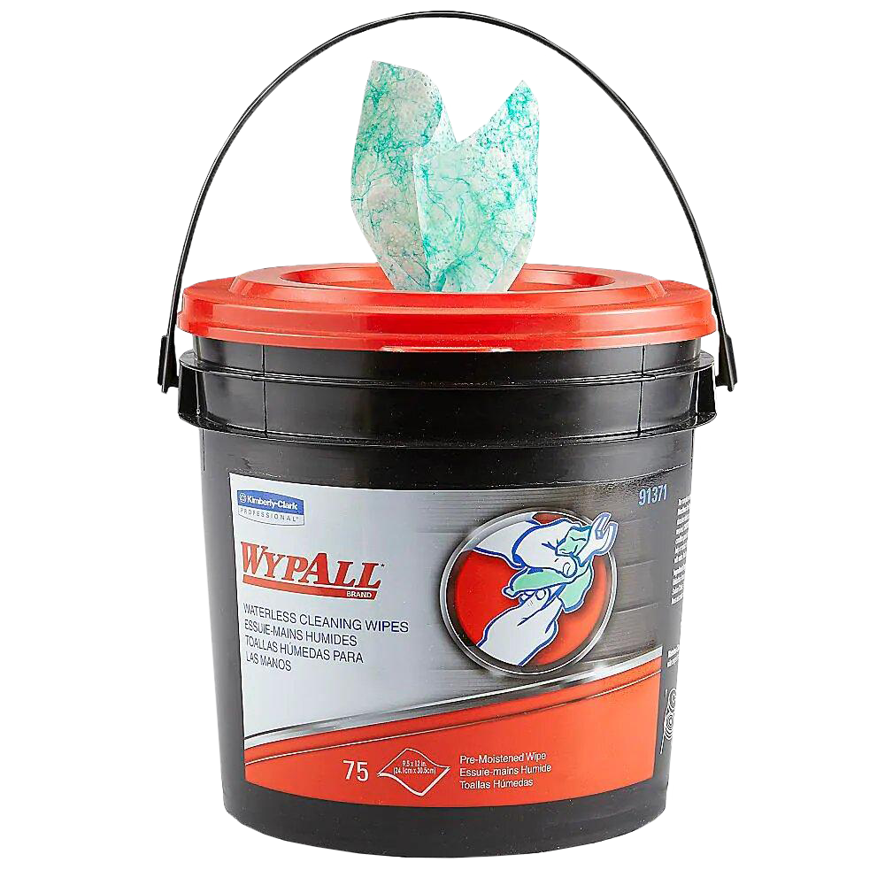 Wypall waterless cleaning wipes Kimlark 6 paq. de 75pz.  c/u