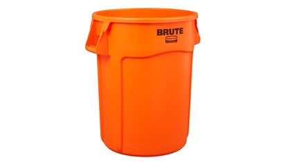 Contenedor Brute Rubber alta visibilidad ventilado,121 lt. naranja