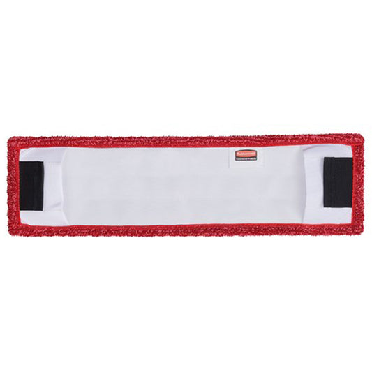 Mop microfibra adaptable Rubbermaid fregona plana, 18 In. roja