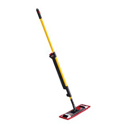 Mop microfibra adaptable Rubbermaid fregona plana, 18 In. roja