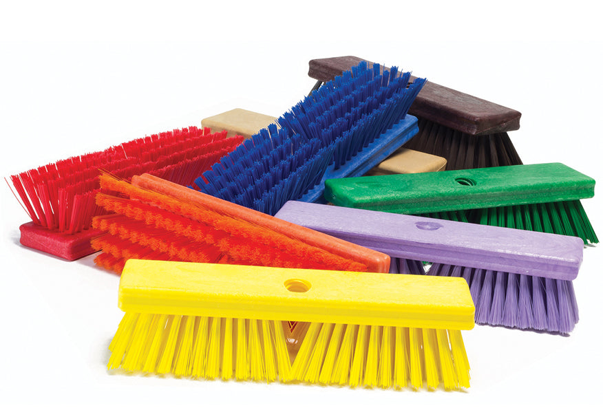 Cepillo en PBT, Deck Scrub, de 10", Castor, variedad de colores