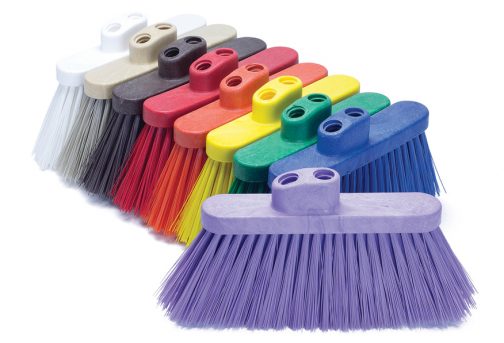 Escoba angular media, en PBT, Castor, variedad de colores