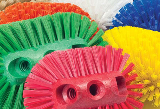 Cepillo de 8" y 10" para tanques, en PBT, medio, Castor, variedad de colores