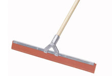 Jalador para pisos de 50 cms. hule rojo bastón madera
