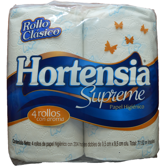 Papel Higiénico Hortensia® 4 Rollos Con Aroma