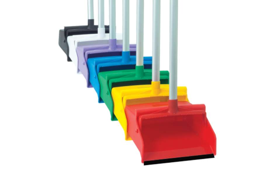 Recogedor de plástico Castor con bastón Dust-Pro variedad de colores