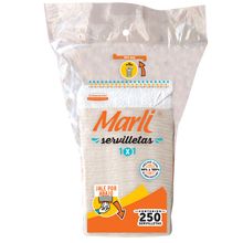 Servilleta Marli C Blanca 250 hjs Caja con 24 Paq