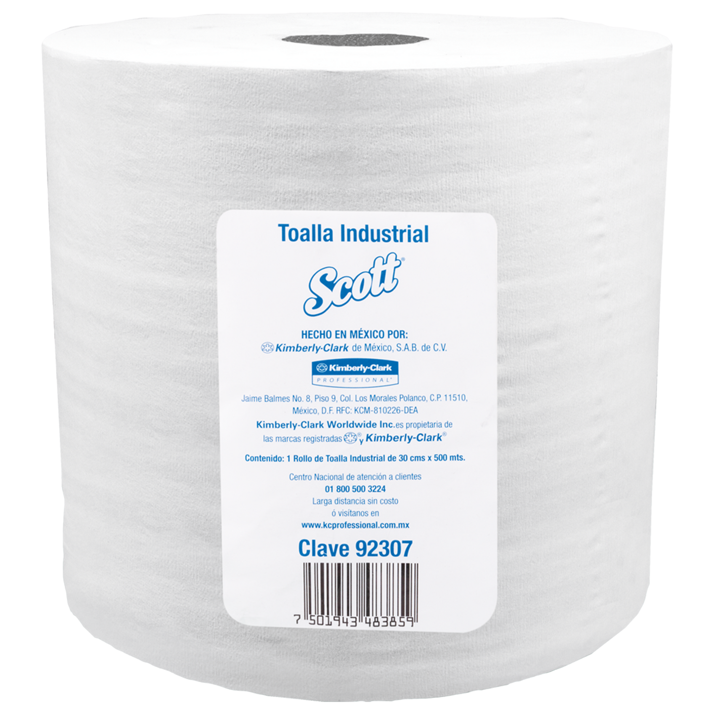 Toalla Industrial Petalo 500 mts C Blanca