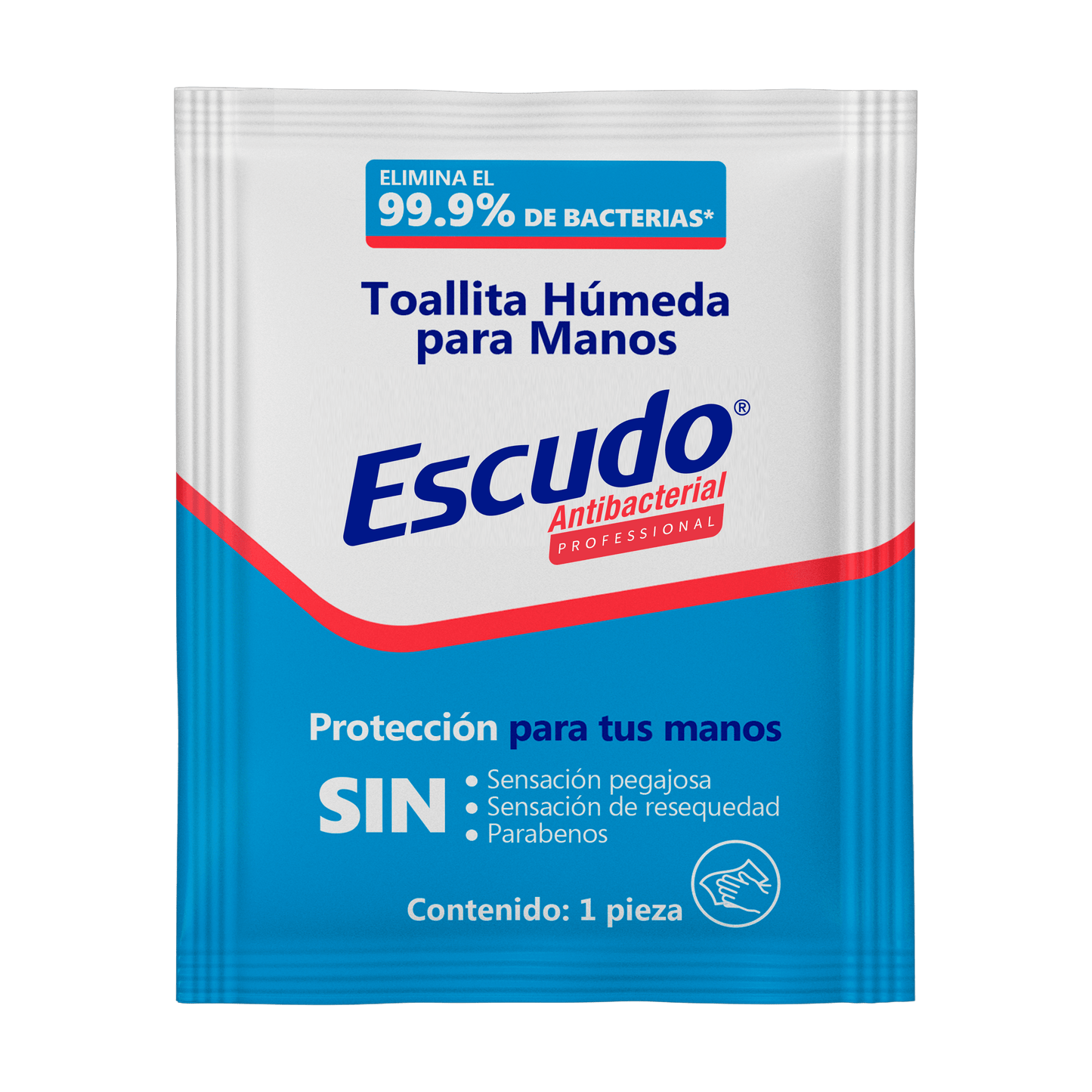 Pack 2000 toallita húmeda desinfectante individuales Escudo®