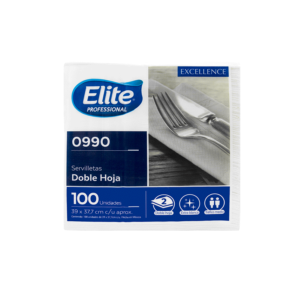 Servilleta Elite lujo Hd 39 X 37.7 20/100 16 Gr
