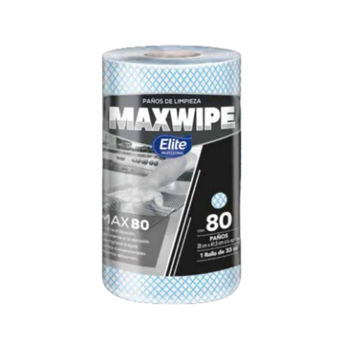 Maxwipe Elite X80 rollo 6/80 Pzas, variedad de colores