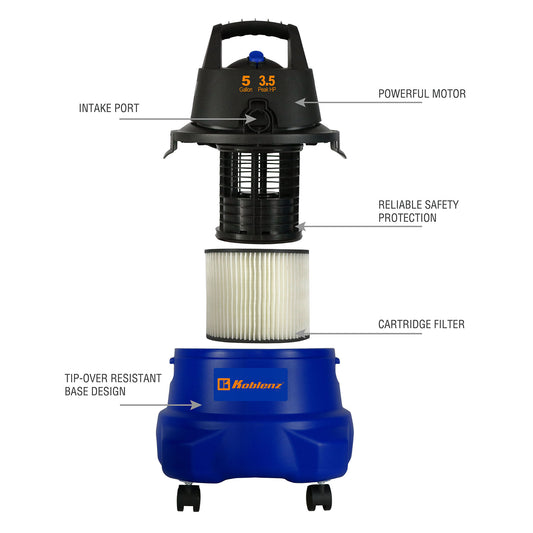 Aspiradora Koblenz Seco Mojado Wd-6, 5.0 Hp