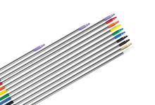 Bastón de aluminio Castor 0.75 cm./1.20 m./1.50 m. punta plástica variedad de colores
