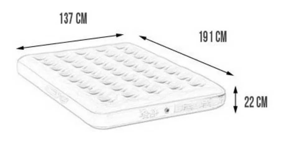 Colchón Inflable Matrimonial Coleman Incluye Bomba Inflar