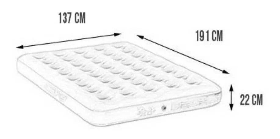 Colchón Inflable Matrimonial Coleman® Incluye Bomba Inflar