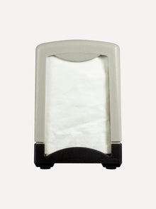 Servilletero Barra Para Mesa Oval P/ 150 Pzs, Gris C/ Negro