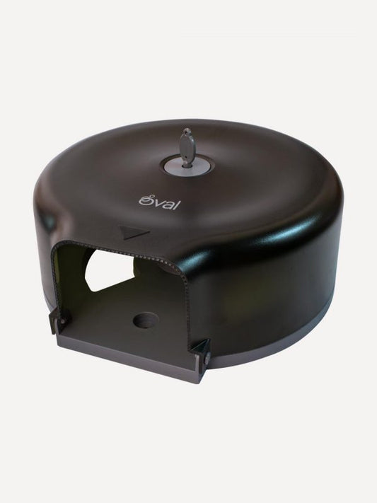 Despachador Jumbo De Papel Higiénico Oval Humo C/ Gris