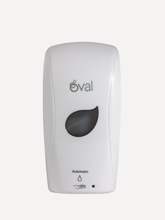 Jabonera Automática Dispensadora Oval 1l, Blanco C/ Negro