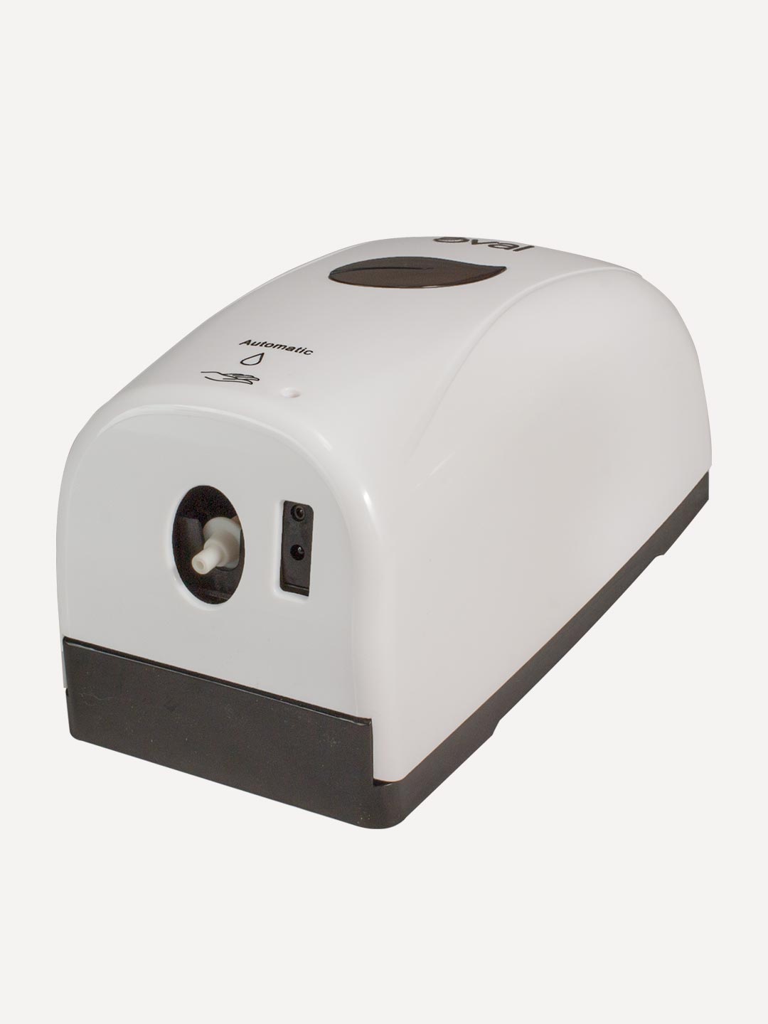Jabonera Automática Dispensadora Oval® 1l, Blanco C/ Negro