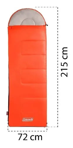 Sleepingbag Individual Coleman® Breeze, Gorro, 12°c, Naranja