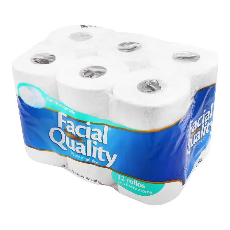 Papel Higiénico Facial Quality 12 Rollos
