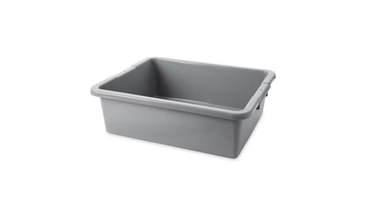Caja utilitaria sin divisiones cap. 28.9 lts. Rubbermaid gris