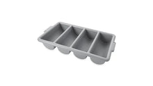 Organizador de cubiertos Rubbermaid 4 compartimientos, gris