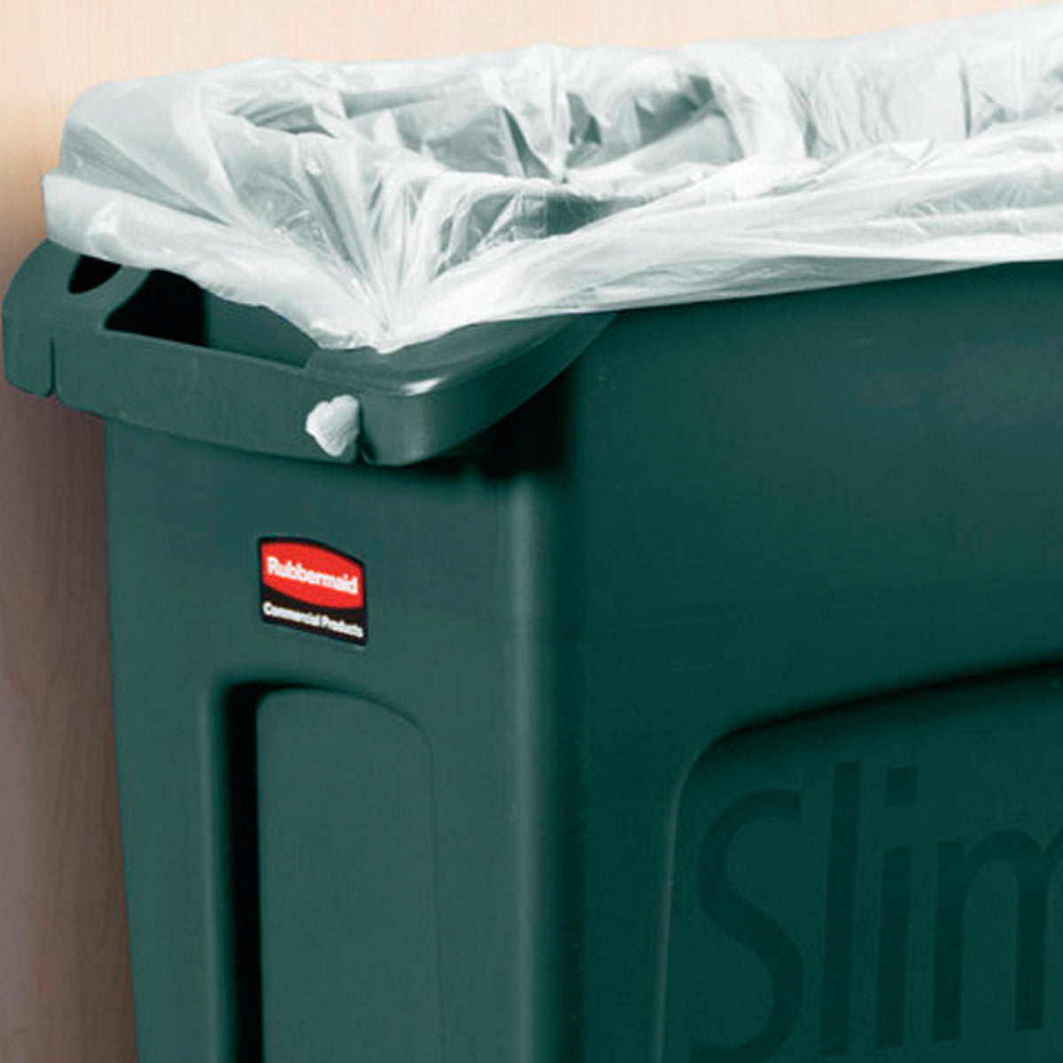 Bote Para Basura Slim Jim Ventilado 23 gal Verde