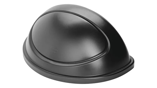 TAPA SEMICILÍNDRICA CON PUERTA UNTOUCHABLE® NEGRO, 21 GAL