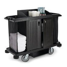 CARRO PARA AMA DE LLAVES EXECUTIVE CON PUERTAS TRADICIONAL NEGRO