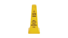 CONO DE SEGURIDAD "CUIDADO PISO MOJADO" VARIOS IDIOMAS, 25"