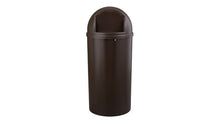 Contenedor clásico Marshal Rubbermaid 25 gal. café