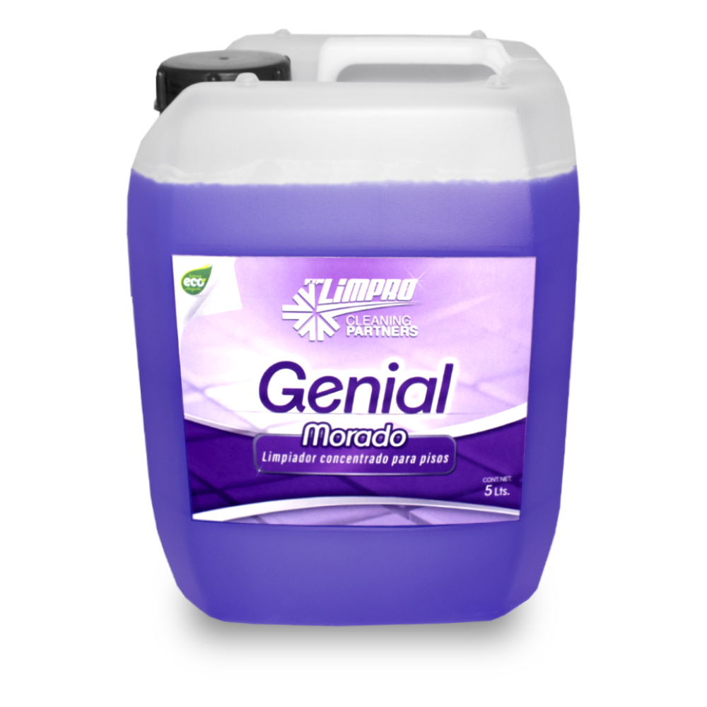 Genial Morado Limpiador de pisos Limpro de 5 Litros