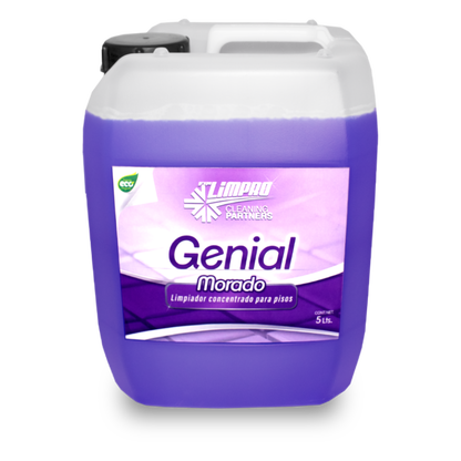 Genial Morado Limpiador de pisos Limpro de 5 Litros